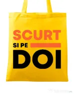 Sacosa din panza Scurt si pe doi Galben