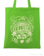 Sacosa din panza The future Verde mar