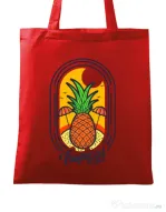 Sacosa din panza Tropical vibes Rosu