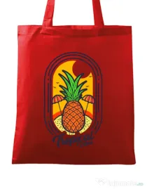 Sacosa din panza Tropical vibes Rosu