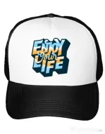 Sapca personalizata Enjoy your life Alb