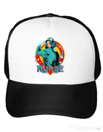 Sapca personalizata Strong nurse Alb