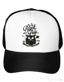 Sapca personalizata The black flag owl Alb