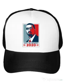 Sapca personalizata Yezzy for president Alb