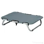 PawHut Patut pentru Caini Pliabil din Otel si Material Oxford pentru Interior si Exterior 59x46x15cm Gri