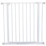 Poarta de Siguranta PawHut pentru Copii si Animale de Companie Alb 76-82x76cm | Aosom Romania