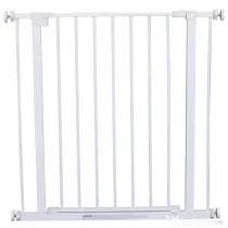 Poarta de Siguranta PawHut pentru Copii si Animale de Companie Alb 76-82x76cm | Aosom Romania