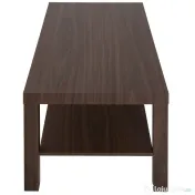 HOMCOM Măsuță de Cafea Rectangulară Clasică cu Raft Spațios de Depozitare din Lemn 90×45×44.5cm | Aosom Romania