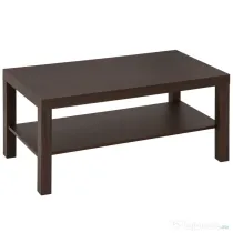 HOMCOM Măsuță de Cafea Rectangulară Clasică cu Raft Spațios de Depozitare din Lemn 90×45×44.5cm