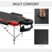 Homcom Pat Masaj Profesional – Aluminiu Pliabil & Portabil 