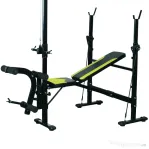 Homcom Banca Fitness – Spatar Reglabil 3 Nivele cu Suport Picioare
