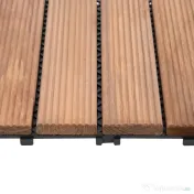 Outsunny Gresie Exterior Lemn – Set 27 Bucati Interblocabile 