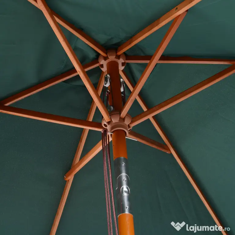Umbrela Dreptunghiulara Outsunny din Bambus, 2x1.5x2,3m | Aosom Romania