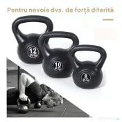 Homcom Kettlebell 12 kg Cross‑Training cu disc de nisip 