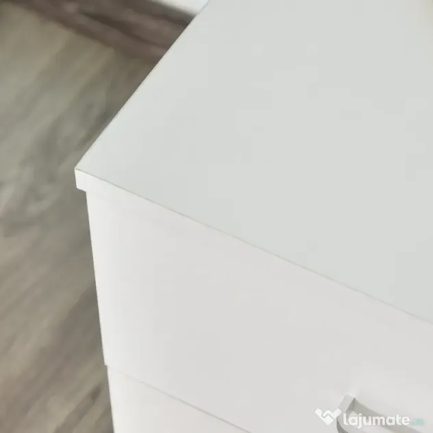 Vinsetto Dulap cu sertare, cu 2 Sertare și 5 Roti, Fiset Birou cu Încuietoare, Design Modern, Culoare Lemn | Aosom Romania