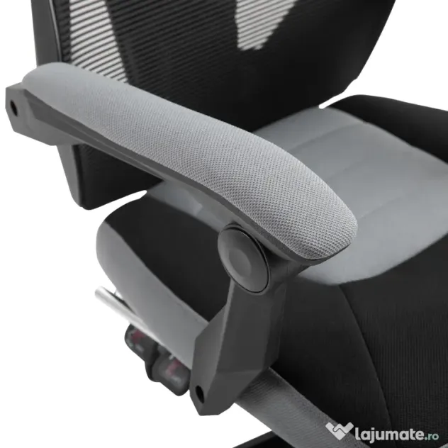 Vinsetto Scaun de Birou Ergonomic Reclinabil cu Suport Picioare Retractabil, Gri | Aosom Romania