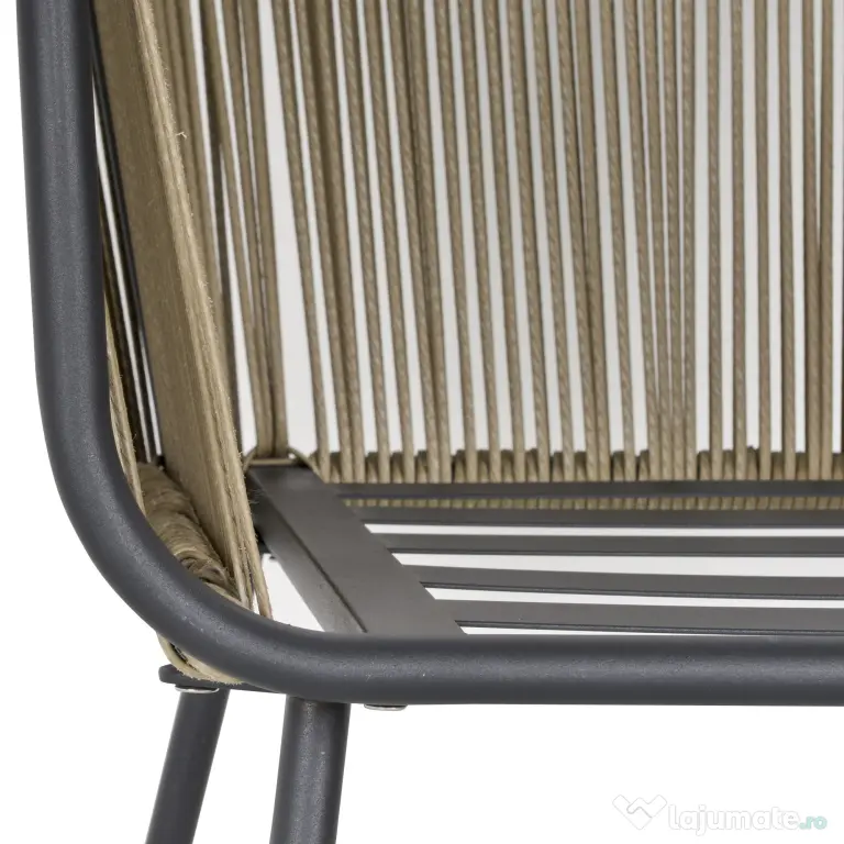 Outsunny Set Mobilier de Grădină cu 2 Șezlonguri Recliner pentru Exterior, cu Pernă Căptușită din PE, 196x65x22 cm, Gri | Aosom Romania