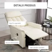 Fotoliu de Relaxare HOMCOM cu Ridicare Electrică, Reclinabil, cu Suport pentru Picioare, Telecomandă | Aosom Romania