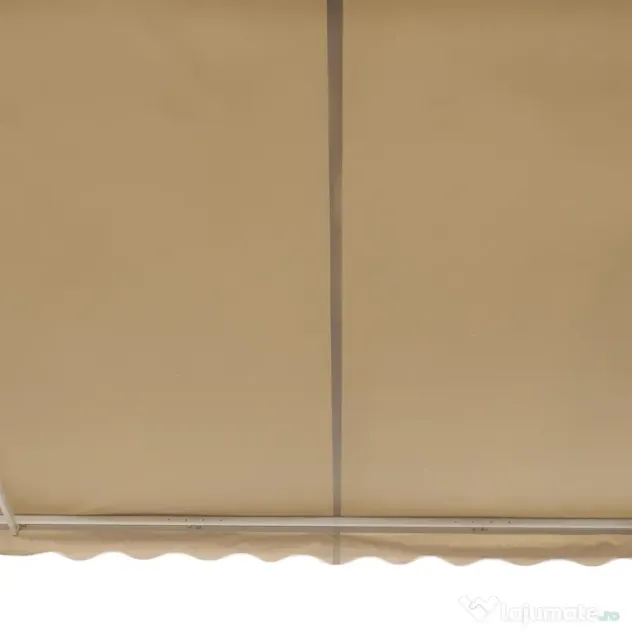 Outsunny Copertină Retractabilă pentru Terasă cu Manivelă Manuală, Rezistentă la Apă, Structură Metalică și Aluminiu, 4x2.5m, Bej | Aosom Romania
