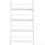 HOMCOM Etajeră de Perete Modernă cu 4 Rafturi din Lemn, Design Elegant pentru Living sau Birou, Alb, 59x12x113cm | Aosom Romania 