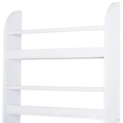 HOMCOM Etajeră de Perete Modernă cu 4 Rafturi din Lemn, Design Elegant pentru Living sau Birou, Alb, 59x12x113cm | Aosom Romania 
