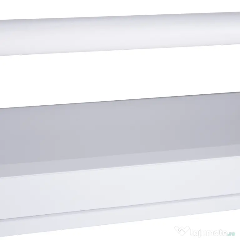 HOMCOM Etajeră de Perete Modernă cu 4 Rafturi din Lemn, Design Elegant pentru Living sau Birou, Alb, 59x12x113cm | Aosom Romania