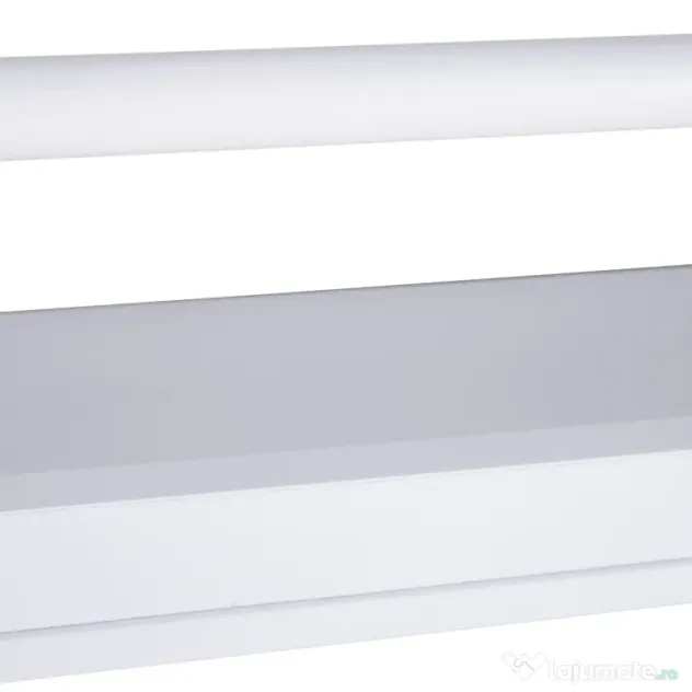 HOMCOM Etajeră de Perete Modernă cu 4 Rafturi din Lemn, Design Elegant pentru Living sau Birou, Alb, 59x12x113cm | Aosom Romania