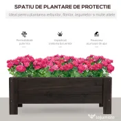 Outsunny Vas Ridicat din Lemn pentru Plante și Legume Capacitate 80 kg pentru Grădină | Aosom Romania 