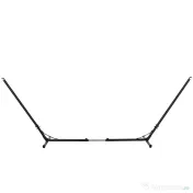 Outsunny Suport Schelet pentru Hamac Reglabil Max. 120 Kg, Negru, 313-388x109x116cm