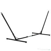 Outsunny Suport Schelet pentru Hamac Reglabil Max. 150 Kg, Negru, 308-380x108x120cm | Aosom Romania 