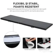 HOMCOM Tapet de Gimnastică Pliabil, Tapet Fitness Gros de 5 cm și Antialunecare, 180x60x5 cm, Negru | Aosom Romania 