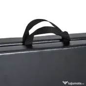 HOMCOM Tapet de Gimnastică Pliabil, Tapet Fitness Gros de 5 cm și Antialunecare, 180x60x5 cm, Negru | Aosom Romania 
