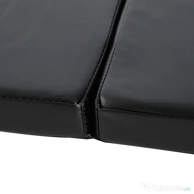 HOMCOM Tapet de Gimnastică Pliabil, Tapet Fitness Gros de 5 cm și Antialunecare, 180x60x5 cm, Negru | Aosom Romania