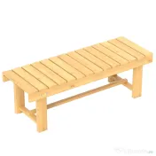 Outsunny Banca de Exterior Impermeabila 2 Locuri din Lemn de Brad 110x38x35cm