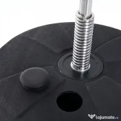 HOMCOM Sac de Box, Stand de Box cu Mănuși, Minge de Perforare, Minge de Box pentru Antrenament, 43x43x126-144 cm, Negru | Aosom Romania