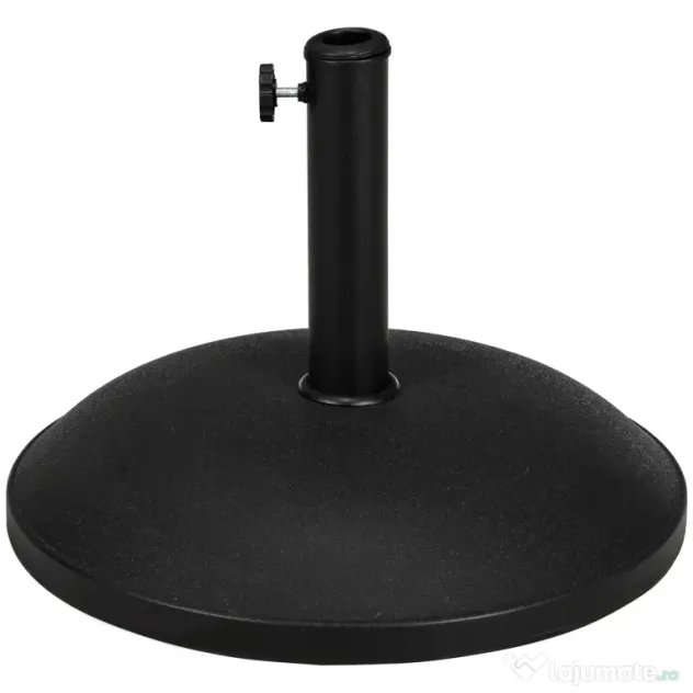 Baza pentru Umbrela Outsunny, pentru Stalpi cu Φ35mm, Φ38mm, Φ48mm Negru | Aosom Romania