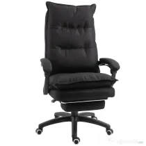 Vinsetto Scaun Birou cu Masaj, cu Înălțime Reglabilă, 6 Puncte de Masaj și Telecomandă, 70x62x120-130 cm, Negru | Aosom Romania