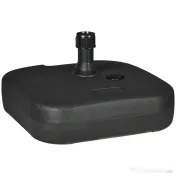 Outsunny Suport Umbrelă de Grădină cu Bază de Umplere Apă/Nisip HDPE Rezistent la Intemperii 46x45x26cm Negru | Aosom Romania 