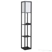 HOMCOM lampa de podea, 26x26x160cm, alba 