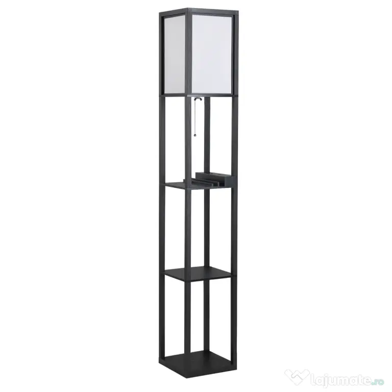 Lampa de podea HOMCOM, 26x26x160cm, alba | Aosom RO