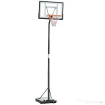 HOMCOM Cos Baschet Adulti cu Inaltime Reglabila 302-352cm, Structura din Otel, PE si PVC, Negru | Aosom Romania