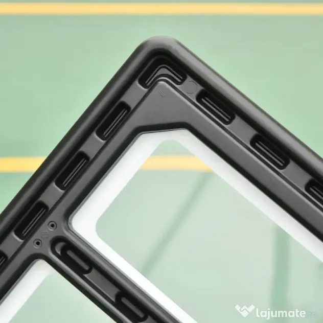 HOMCOM Cos Baschet Adulti cu Inaltime Reglabila 302-352cm, Structura din Otel, PE si PVC, Negru | Aosom Romania