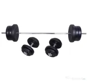 Homcom Set Haltere – 2 Manere & 14 Discuri pentru Antrenament 