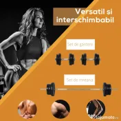Homcom Set Haltere – 2 Manere & 14 Discuri pentru Antrenament 