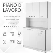 HOMCOM Dulap Suspendat de Bucătărie Albastru din Lemn Spațiu Amplu de Stocare 101x39x180cm Design Modern | Aosom Romania 