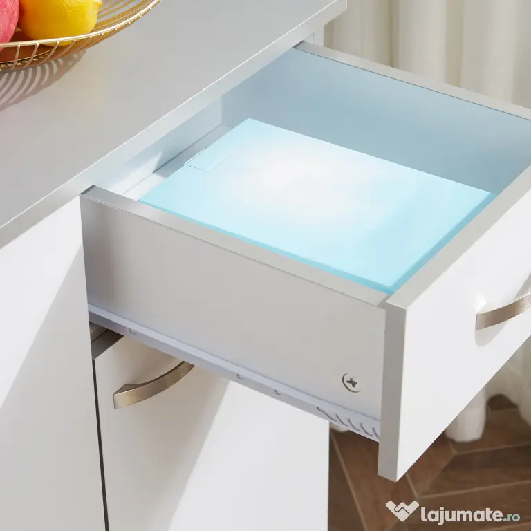 HOMCOM Dulap Suspendat de Bucătărie Albastru din Lemn Spațiu Amplu de Stocare 101x39x180cm Design Modern | Aosom Romania