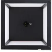 HOMCOM Lampă stand cu rafturi 3 niveluri, negru 26x26x160 cm, Iluminare caldă și rafturi pentru living sau birou 