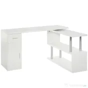 HOMCOM birou unghiular modern, din lemn, 140x107x74.6 cm 