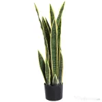 Outsunny limba soacrei planta artificiala, cu vas, 15x80cm