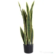 Outsunny limba soacrei planta artificiala, cu vas, 15x80cm 